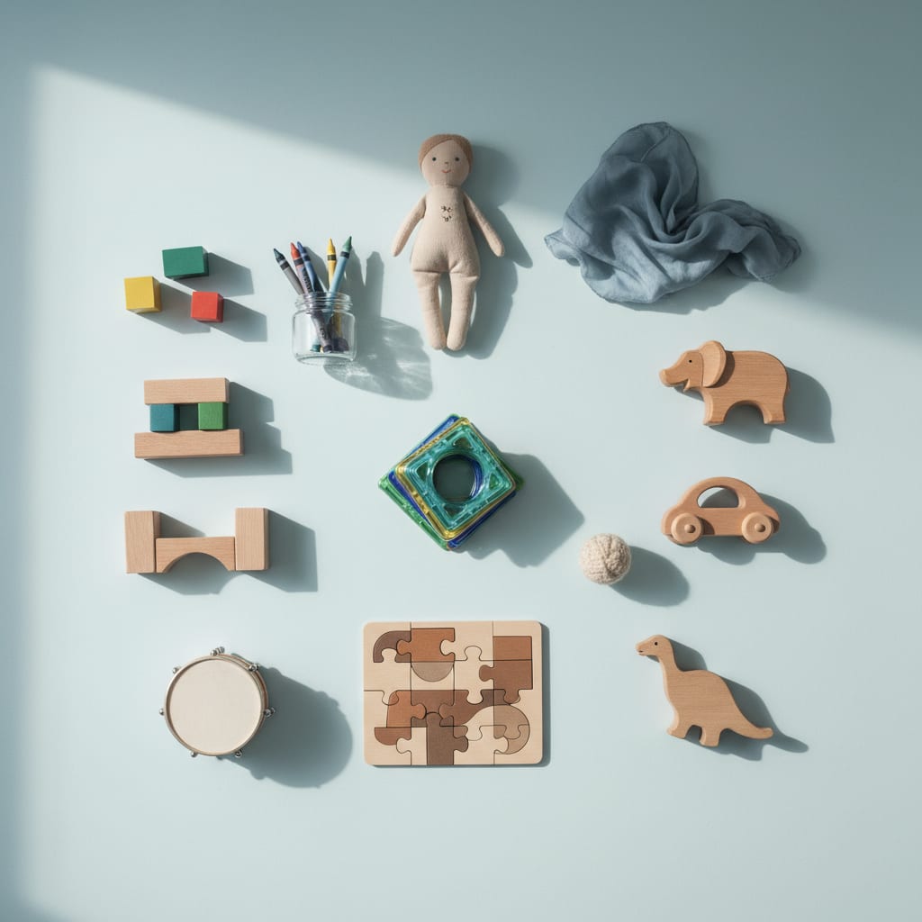 The Minimalist Toy Shelf: 12 Toys That Do Everything